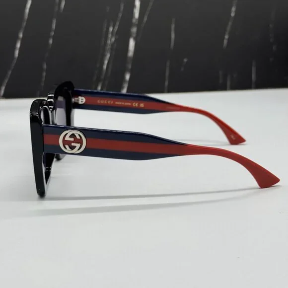 NEW GG1861S 004 GUCCI SUNGLASSES SHINY BLACK WOMEN EYEWEAR GUCCI